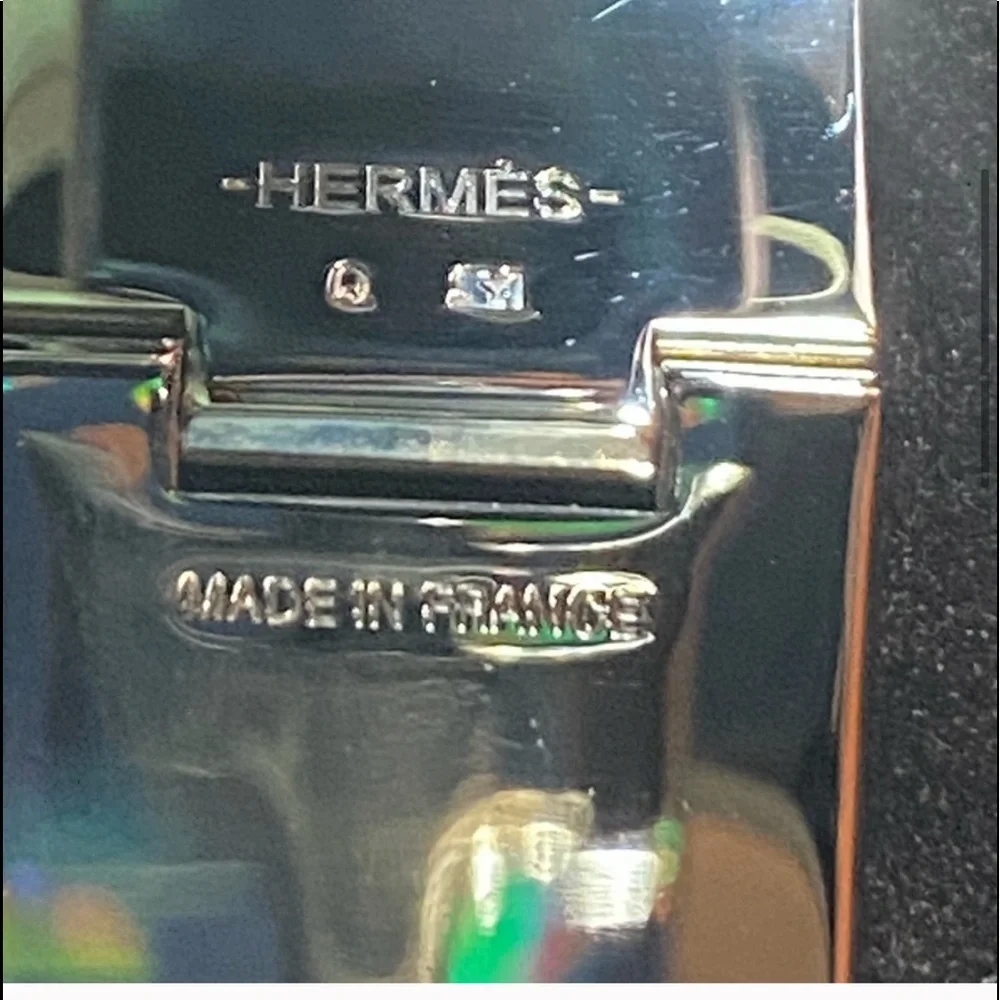 Hermes Red Enamel Clic H Bracelet - Picture 4 of 10